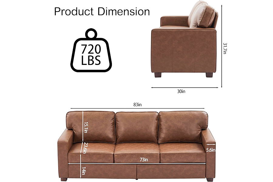 Sofa,Ghế giả da PU(SF021-BR-S)/Seatseat(SF021-BR-M)/Sofa(SF021-BR-L)