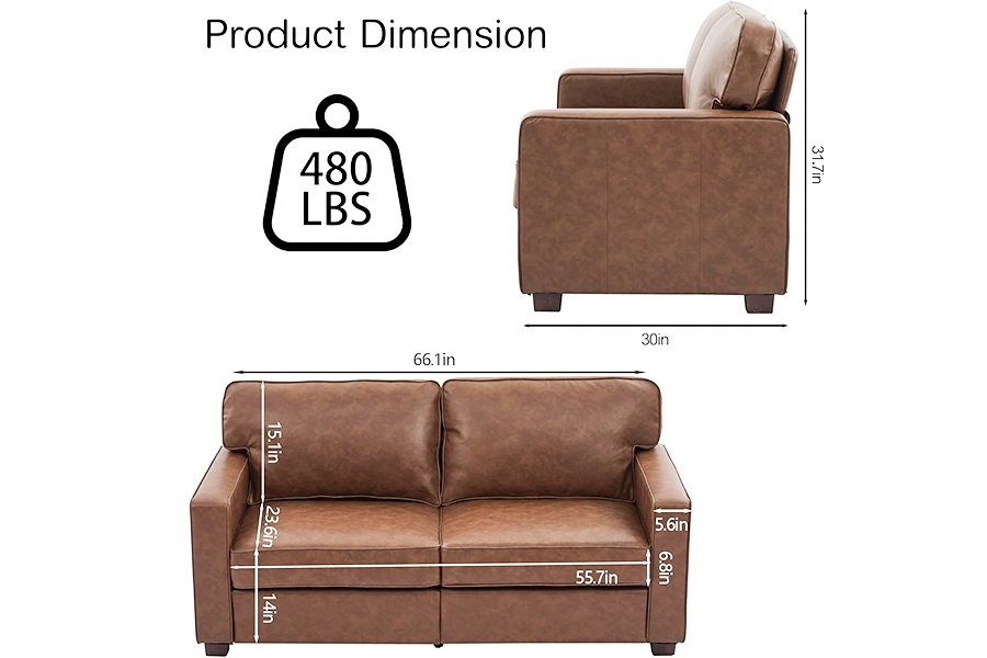 Sofa,Ghế giả da PU(SF021-BR-S)/Seatseat(SF021-BR-M)/Sofa(SF021-BR-L)