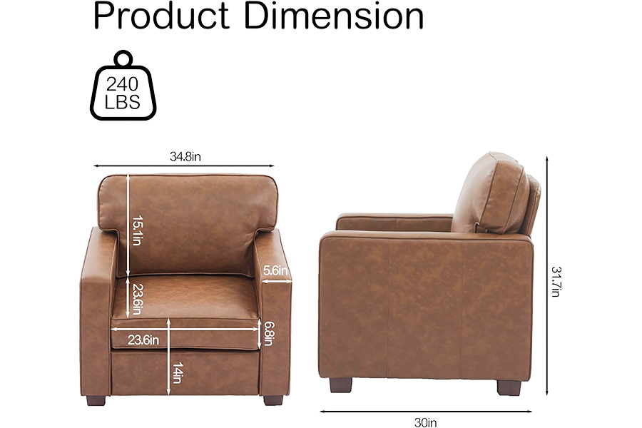 Sofa,Ghế giả da PU(SF021-BR-S)/Seatseat(SF021-BR-M)/Sofa(SF021-BR-L)